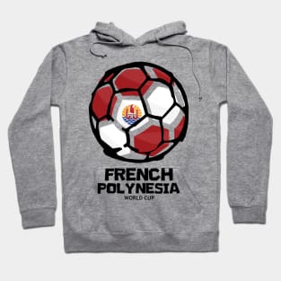 French Polynesia Football Country Flag Hoodie